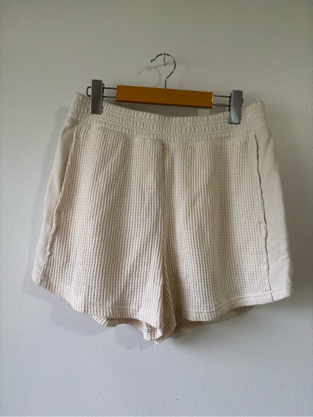 Aerie Cream Waffle Short